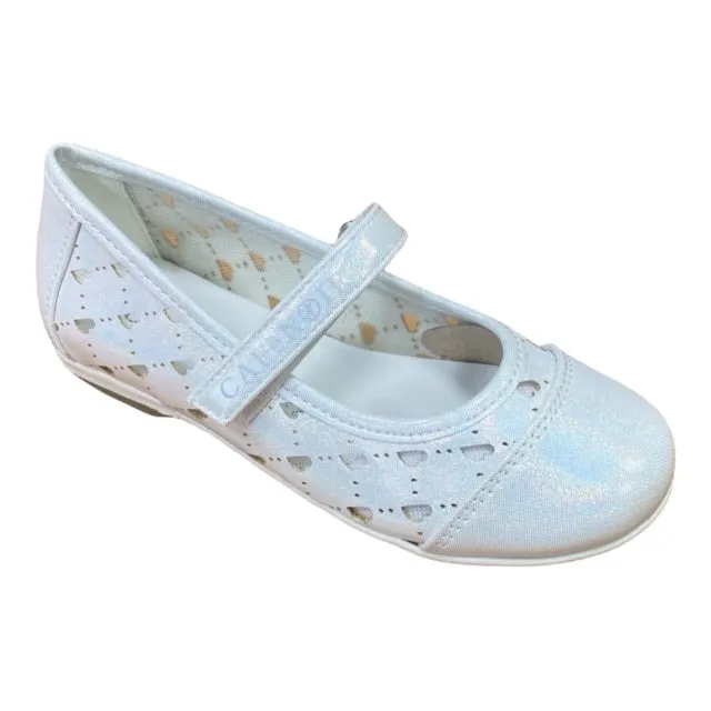 CafèNoir scarpe ballerina da bambina C-1672 white