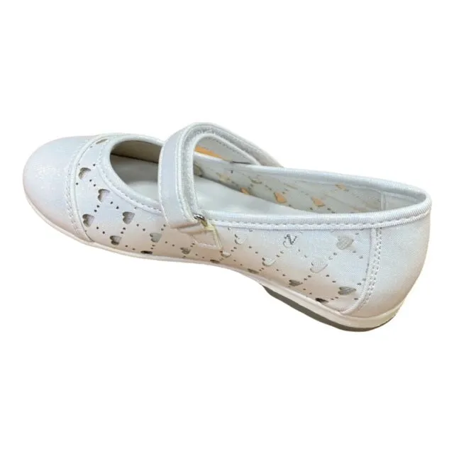 CafèNoir scarpe ballerina da bambina C-1672 white