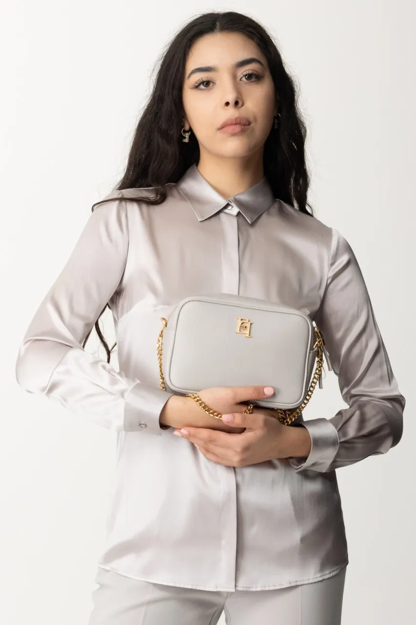 Camera bag con logo oro Perla
