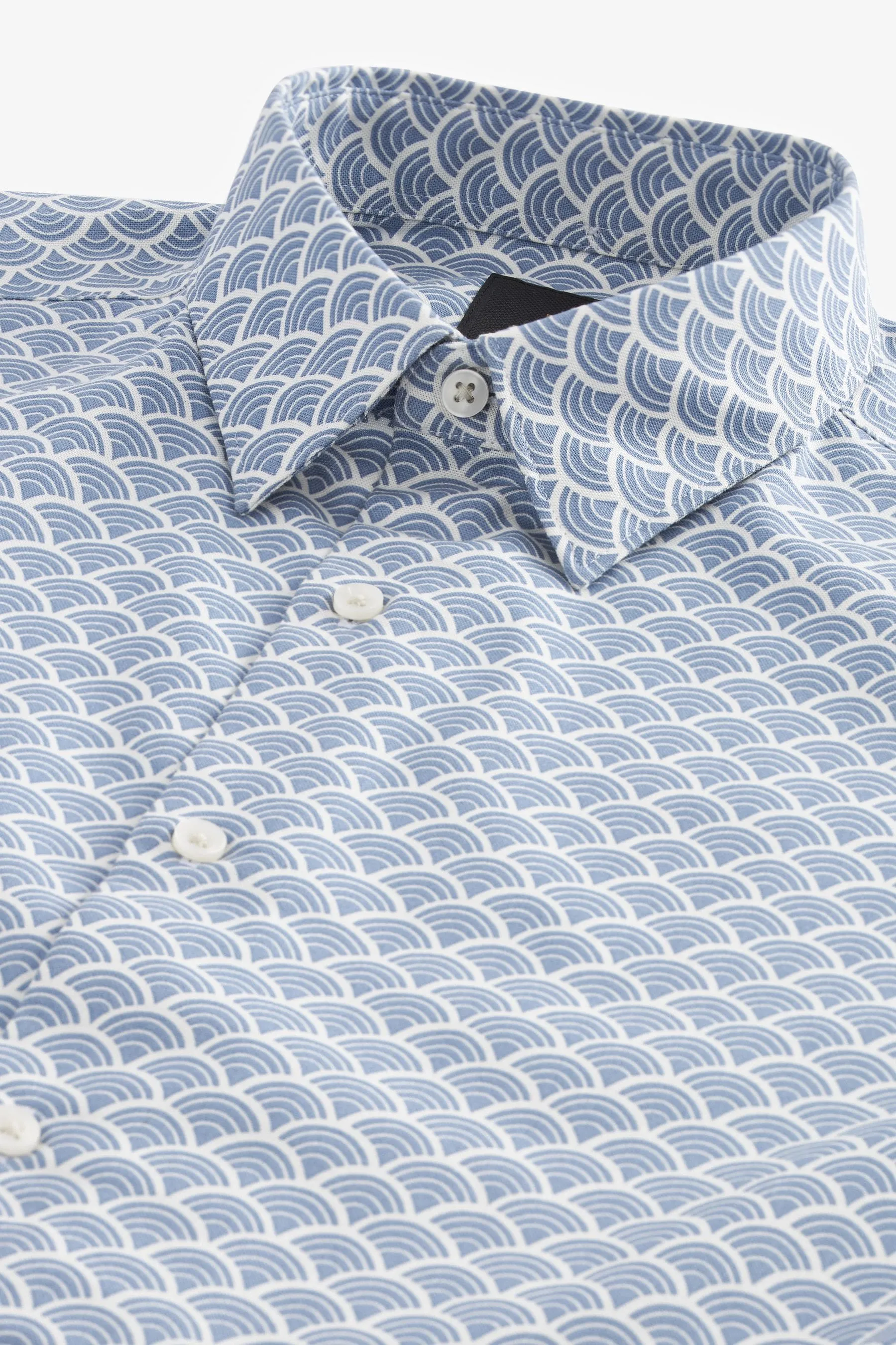 Camicia Manica lunga stampata con Oxford elasticizzata