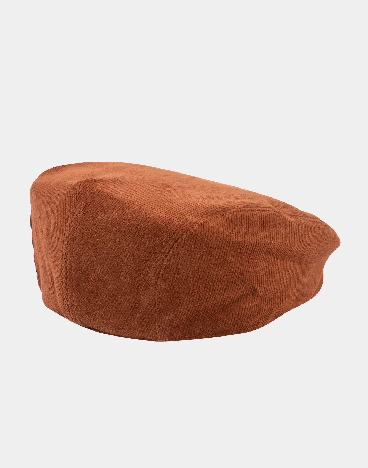 Cappello coppola in velluto millerighe arancione