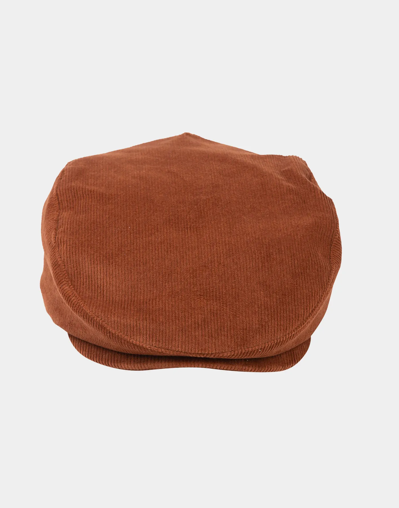 Cappello coppola in velluto millerighe arancione
