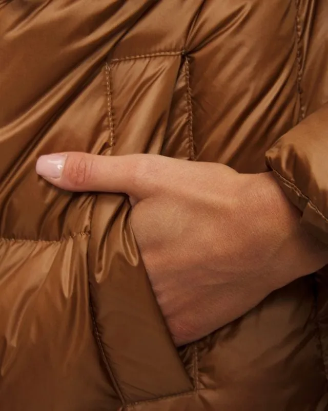 Cappotto marrone con piumino da donna Deha
