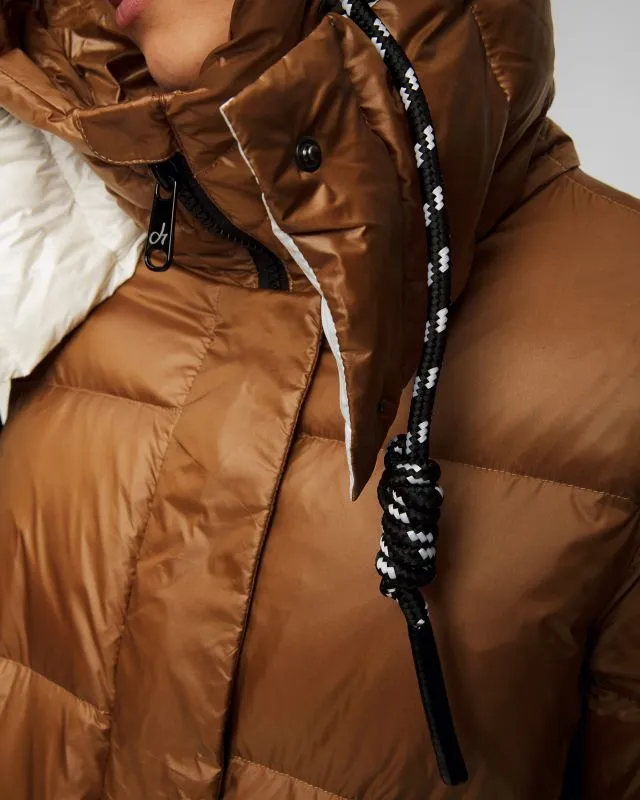 Cappotto marrone con piumino da donna Deha
