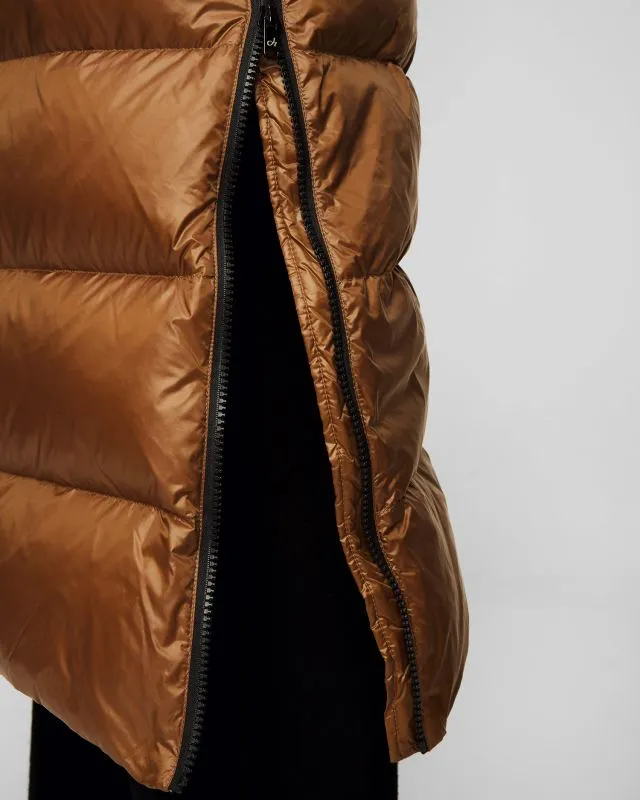 Cappotto marrone con piumino da donna Deha