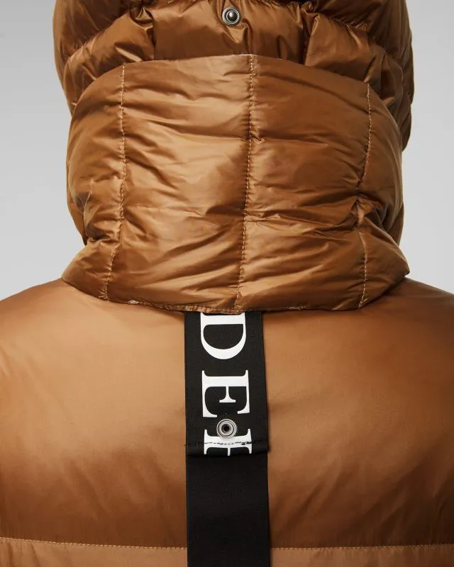 Cappotto marrone con piumino da donna Deha