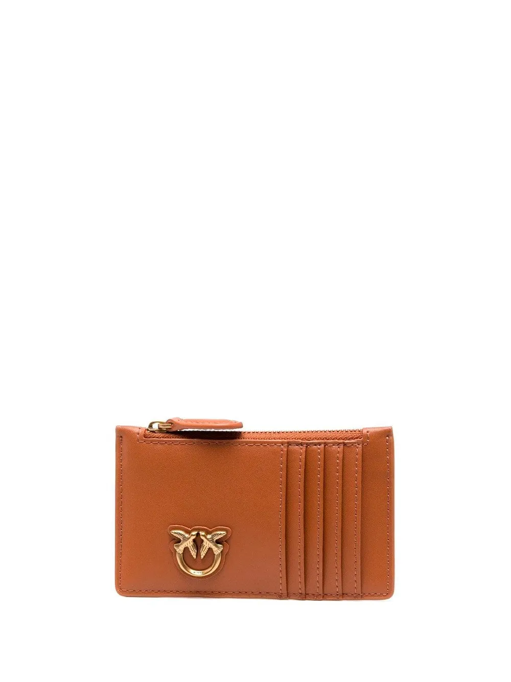 Card Holder with Zip and Pinko Logo / Leather