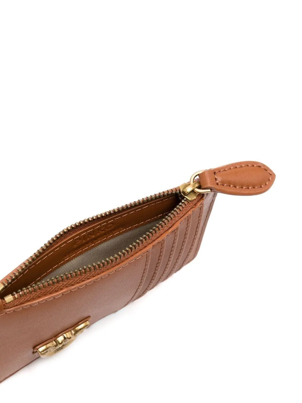 Card Holder with Zip and Pinko Logo / Leather