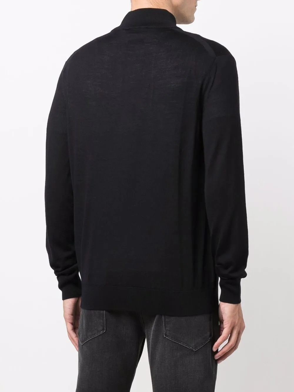 Cardigan blu in maglia sottile