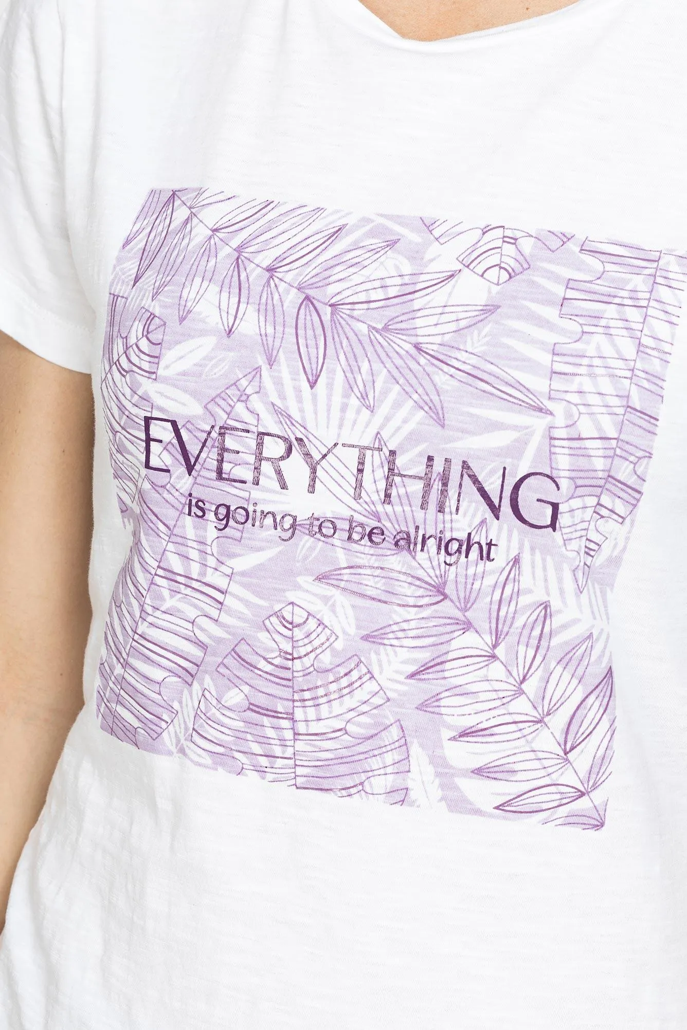 Carrera  ---------    ------------T-shirt slim fit con stampa floreale rosa - Bianco