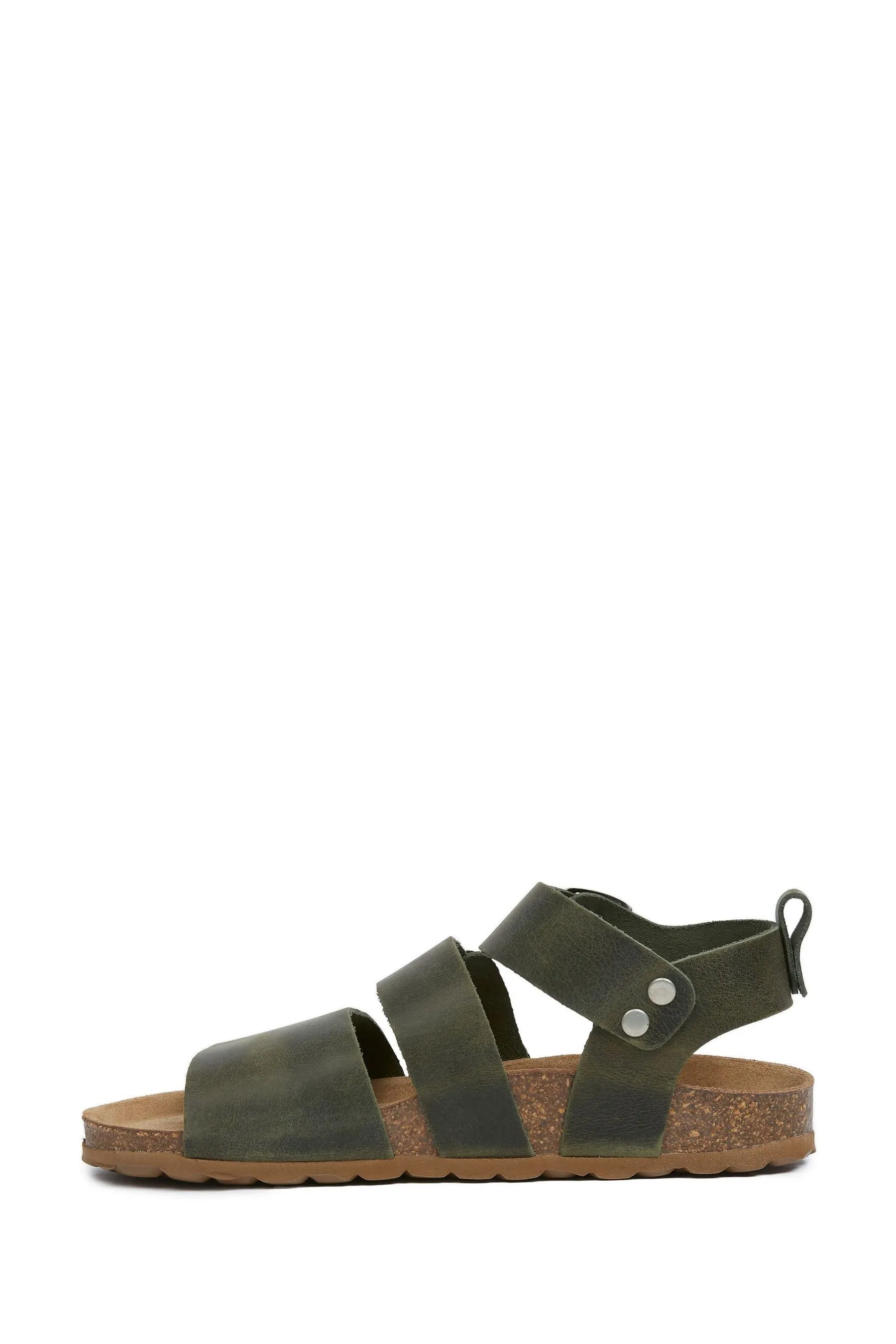 Celtic & Co. Verde - Sandali con triplo cinturino