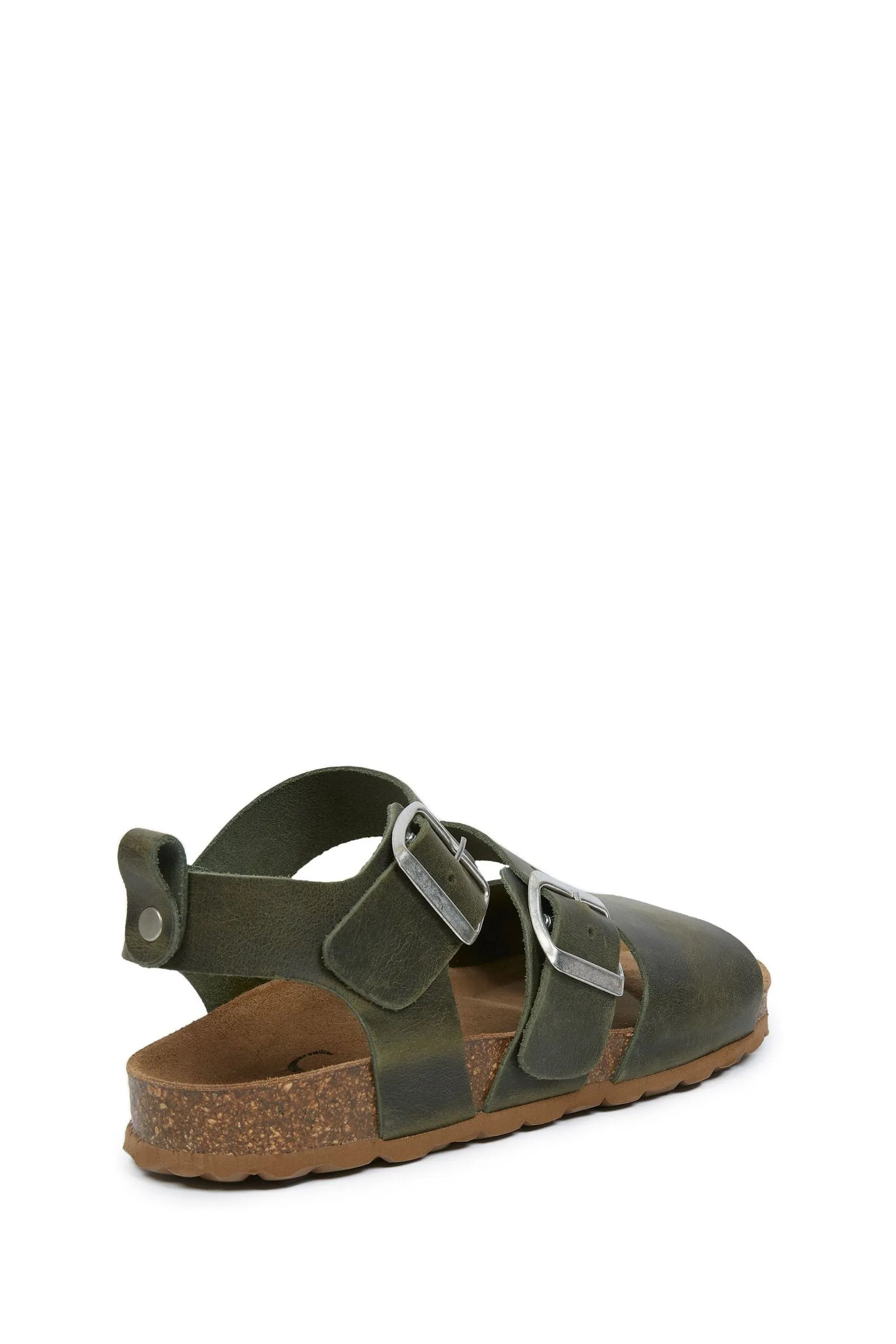 Celtic & Co. Verde - Sandali con triplo cinturino