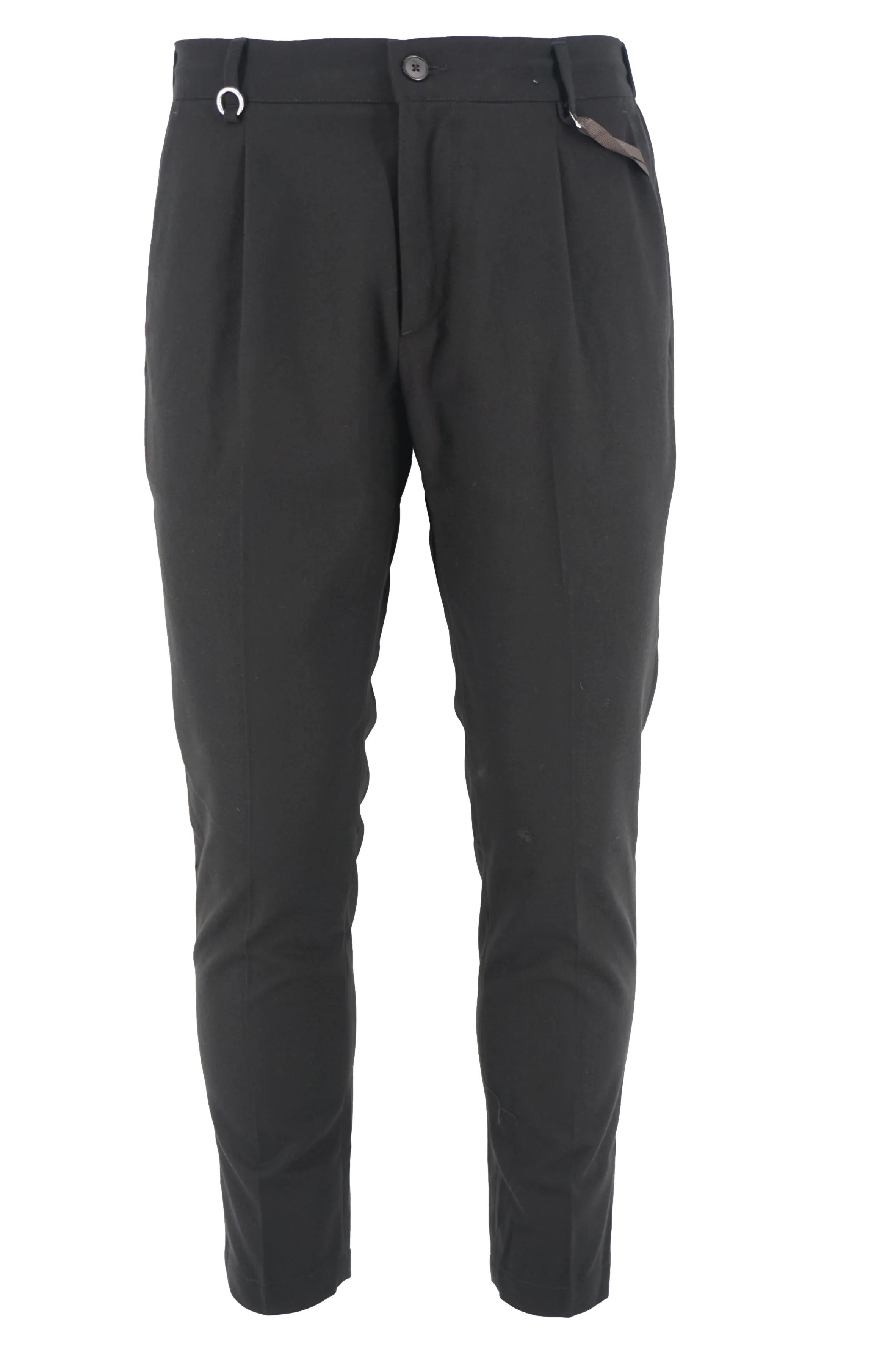 Charles Model Cotton Trousers / Black