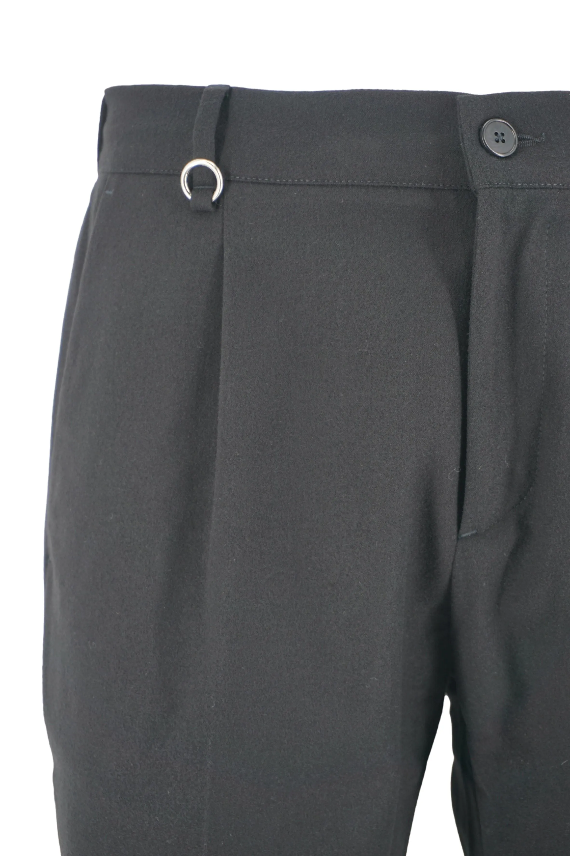 Charles Model Cotton Trousers / Black