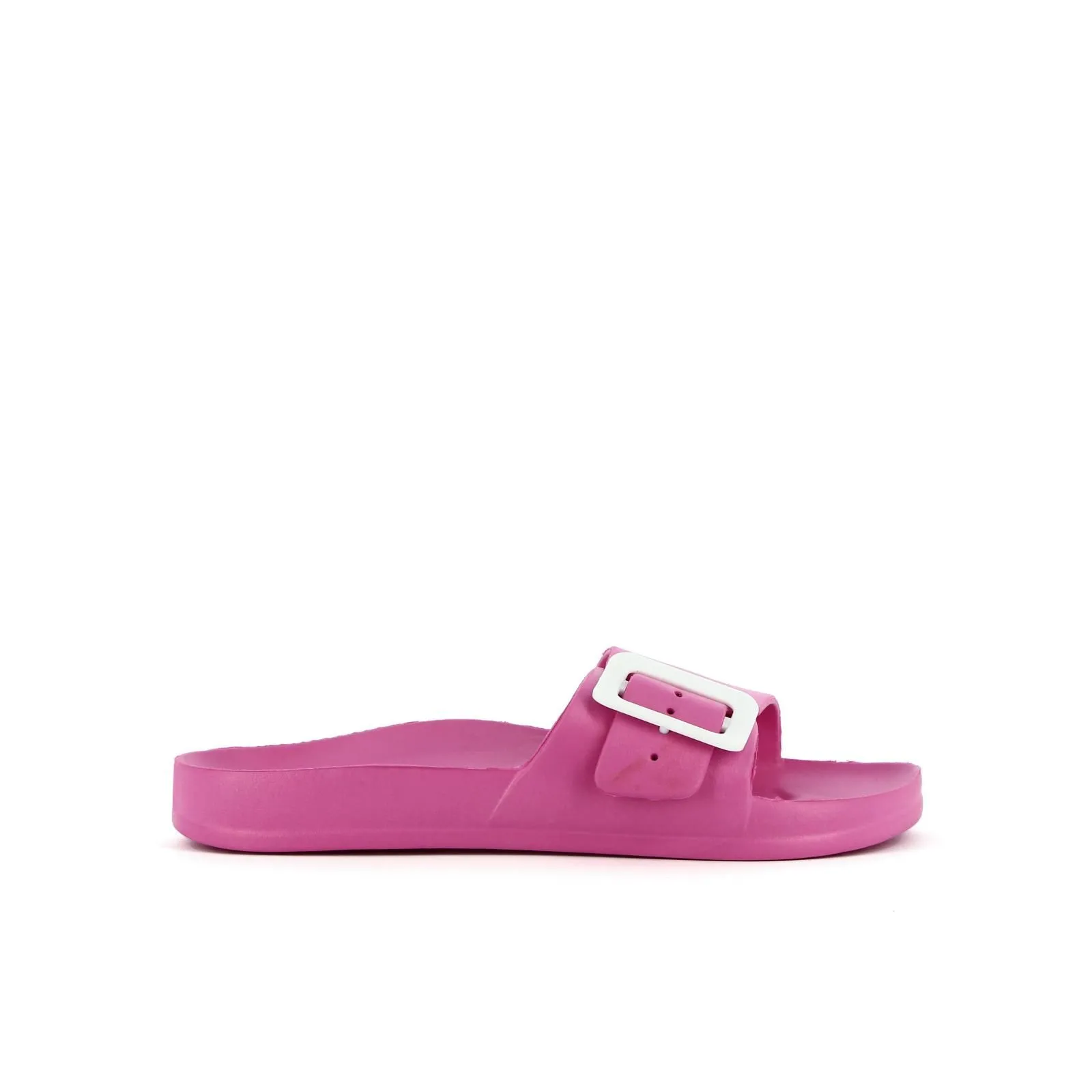 Ciabatte da mare fucsia in gomma con fibbia