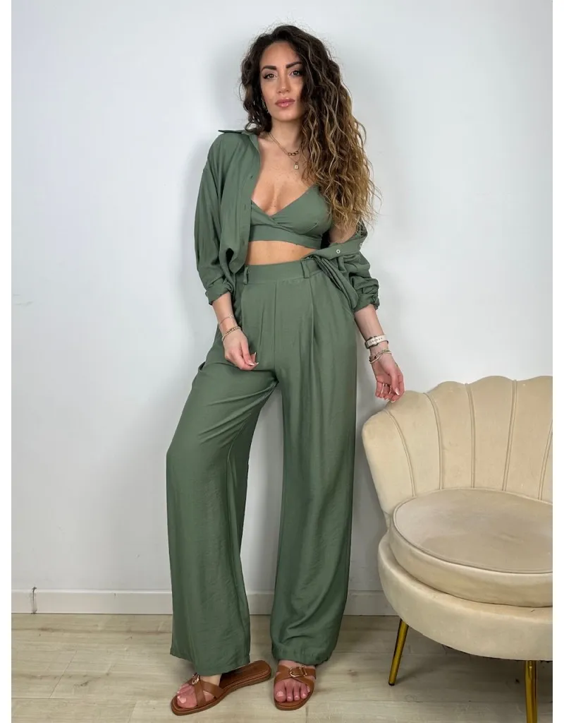 CO ORD SET 3 PEZZI CAMY VERDE