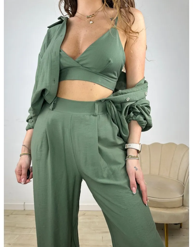 CO ORD SET 3 PEZZI CAMY VERDE