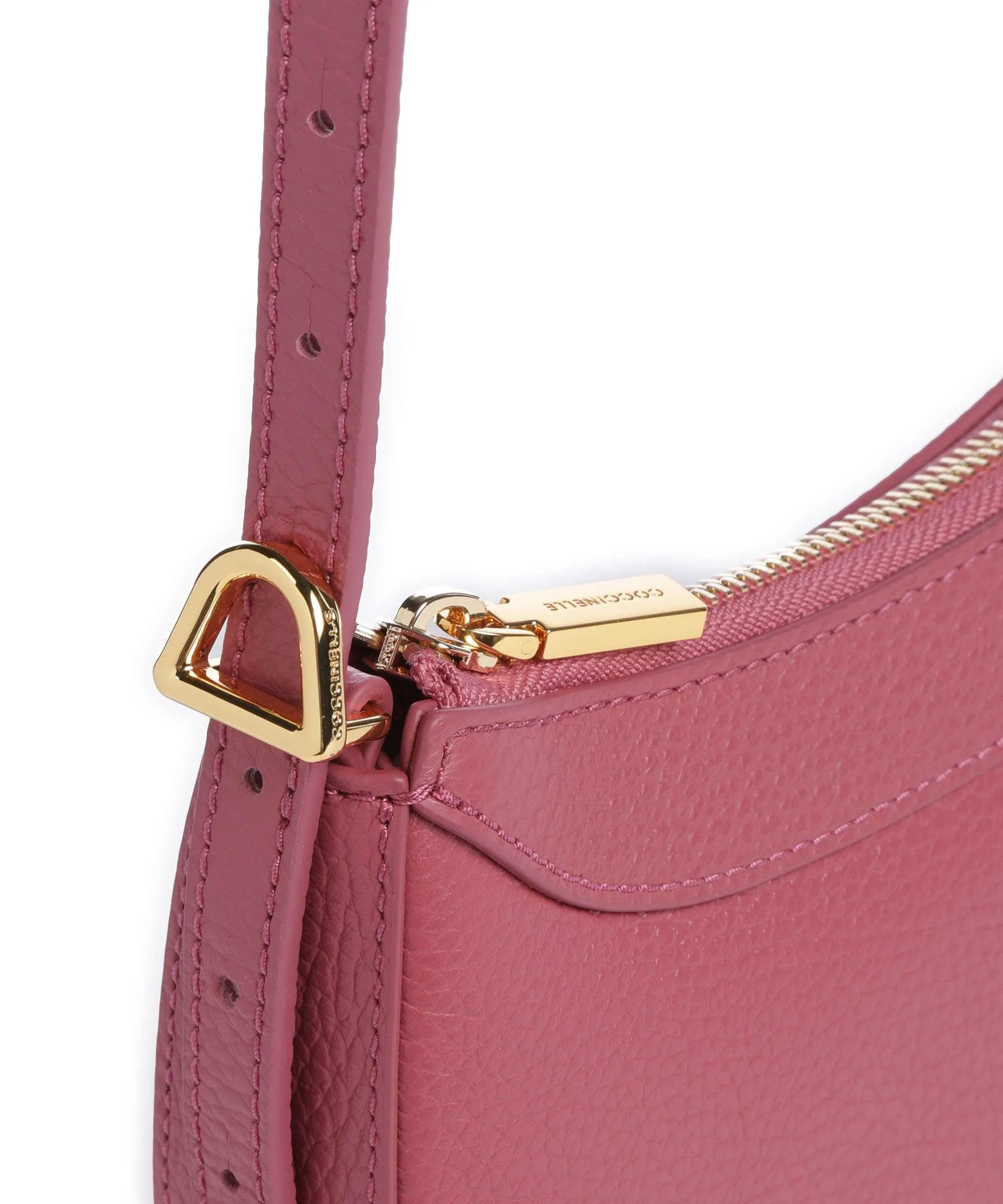  Coccinelle Whisper Borsa a tracolla pelle di vacchetta grana rosa antico  