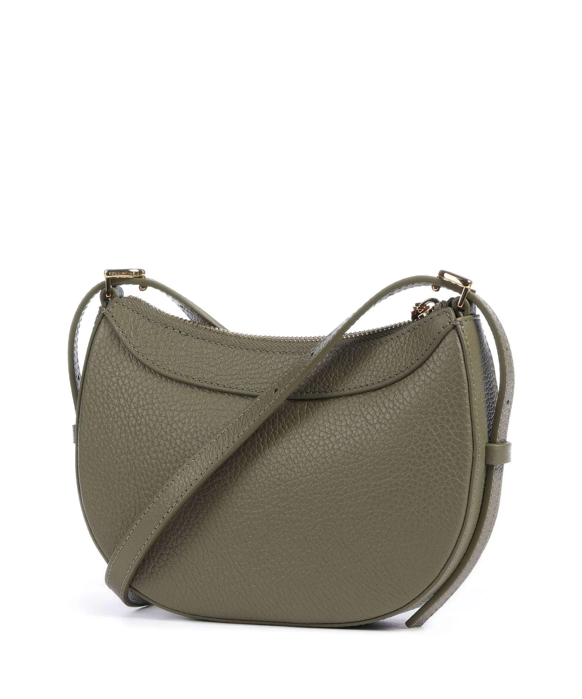  Coccinelle Whisper Borsa a tracolla pelle di vacchetta grana verde-oliva  