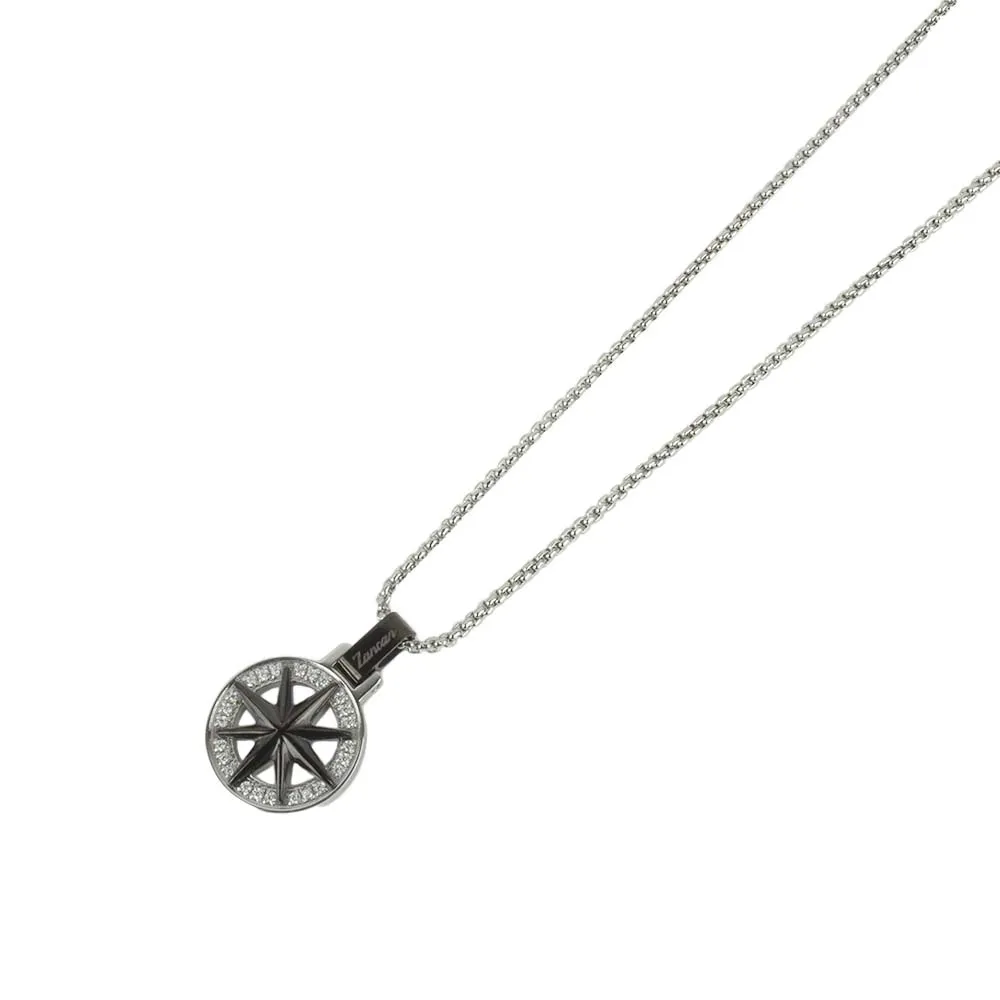 Collana Zancan in Acciaio con Rosa dei Venti – Hiteck – EHC156