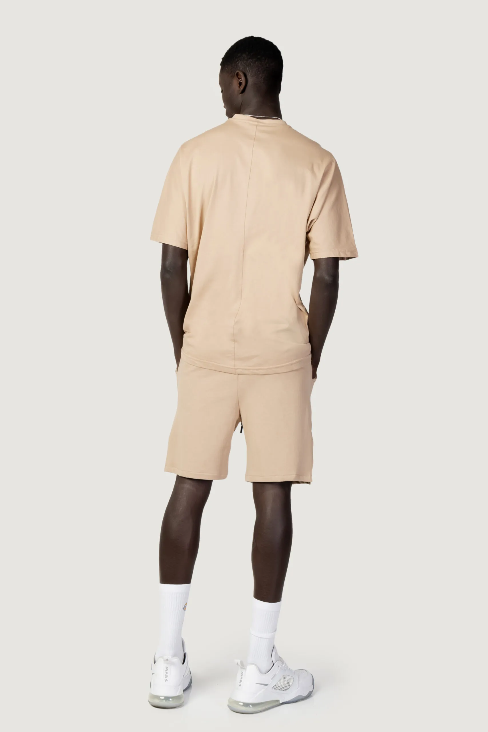Completo corto tuta Hydra Clothing logo Beige