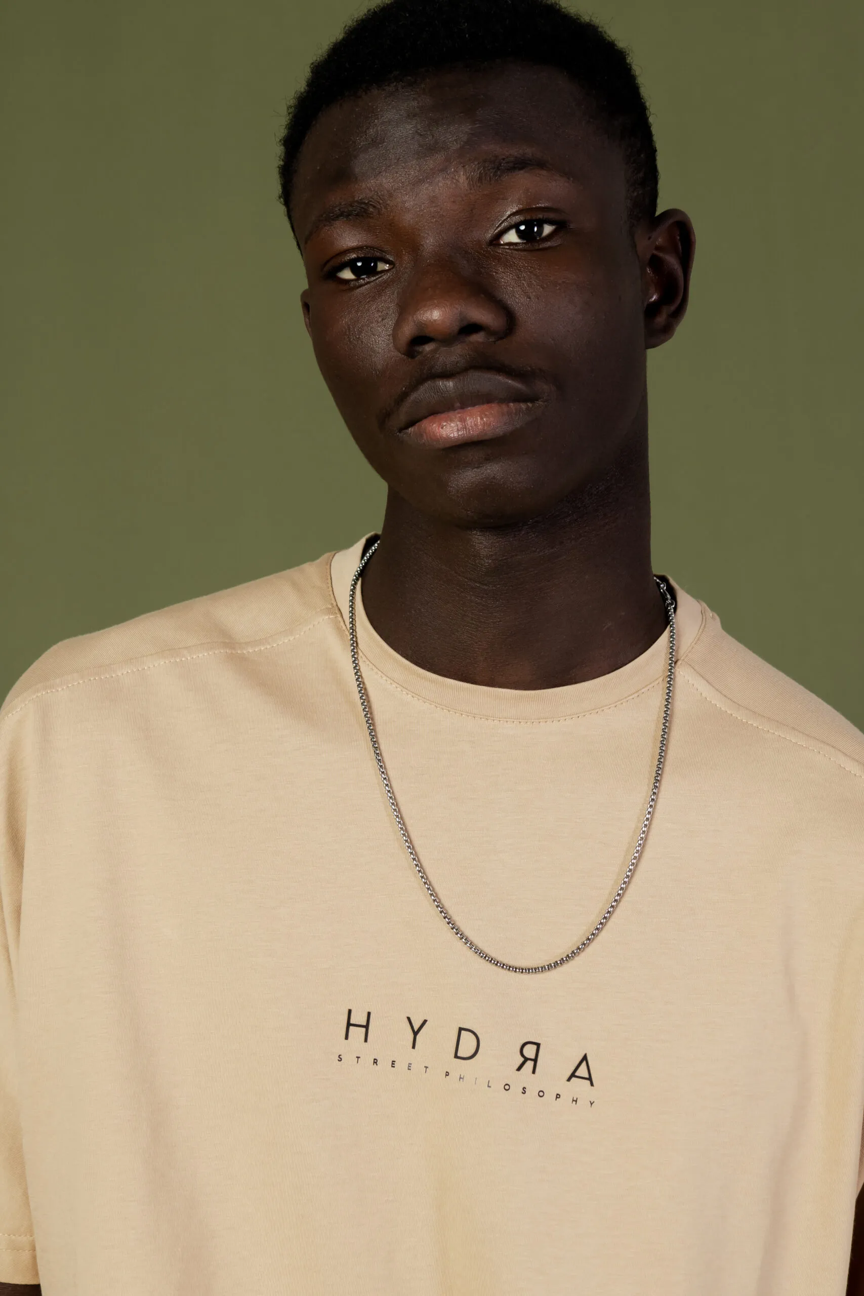 Completo corto tuta Hydra Clothing logo Beige