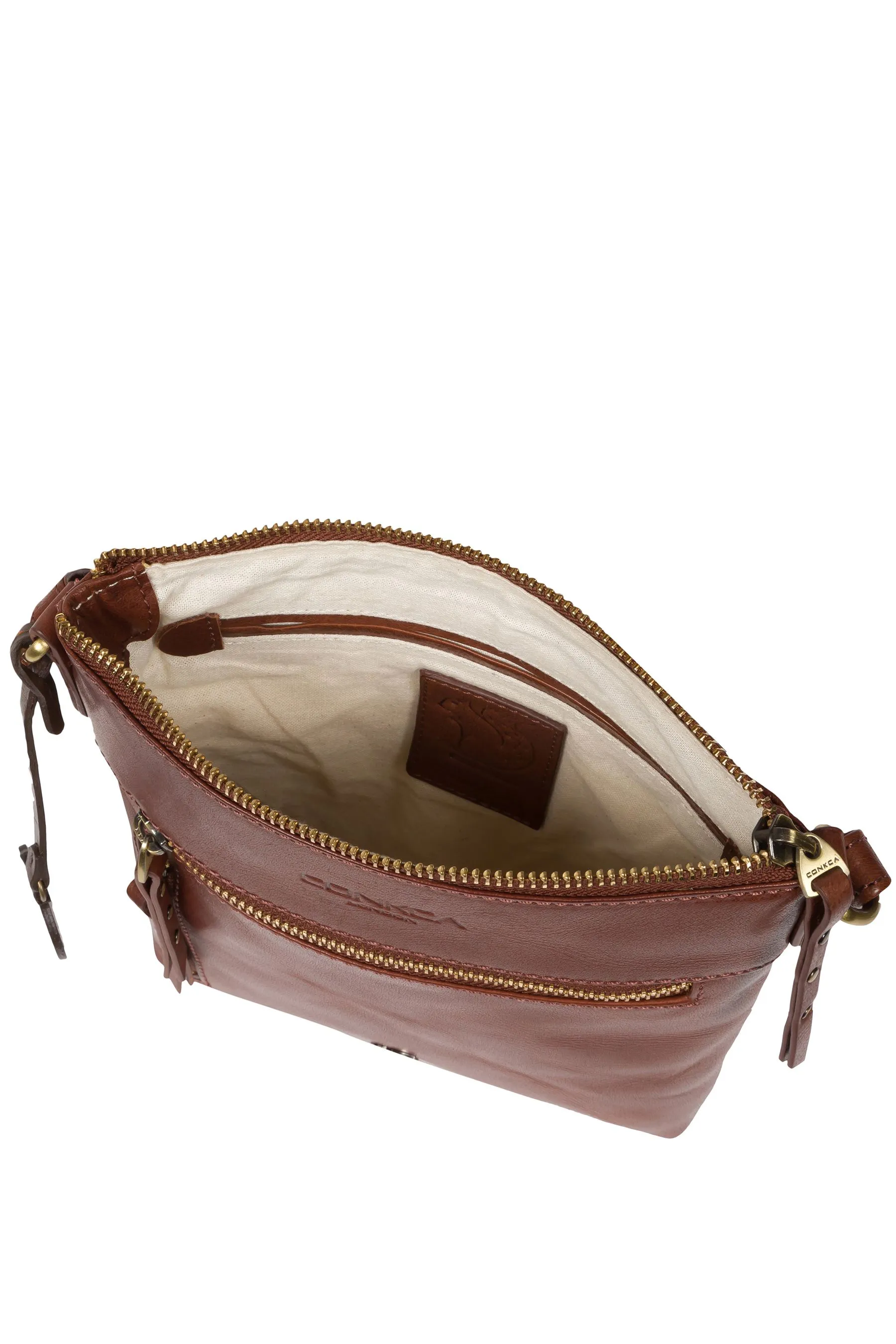 Conkca - Elf - Borsa a tracolla in pelle    