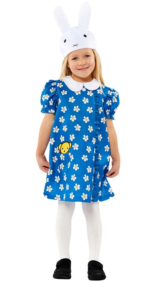 Costume da bambina Miffy coniglio blu