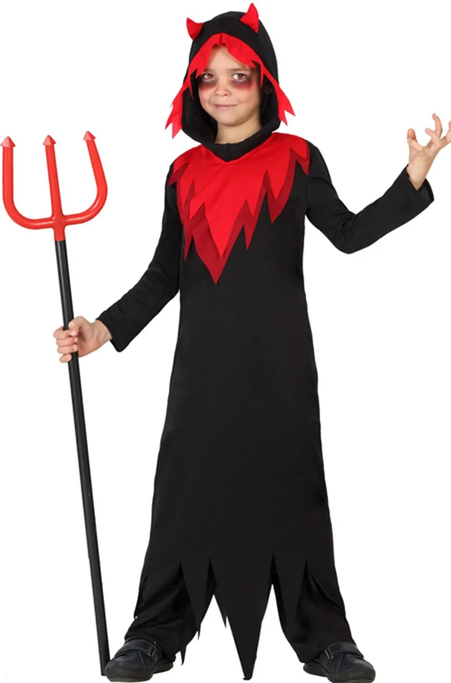 Costume halloween da bambino diavolo  con tunica