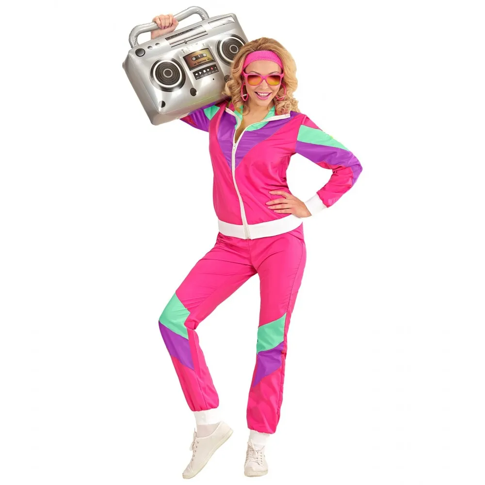Costume Tuta Anni 80 Unisex per Feste a Tema, Taglia XXXL, Adulto