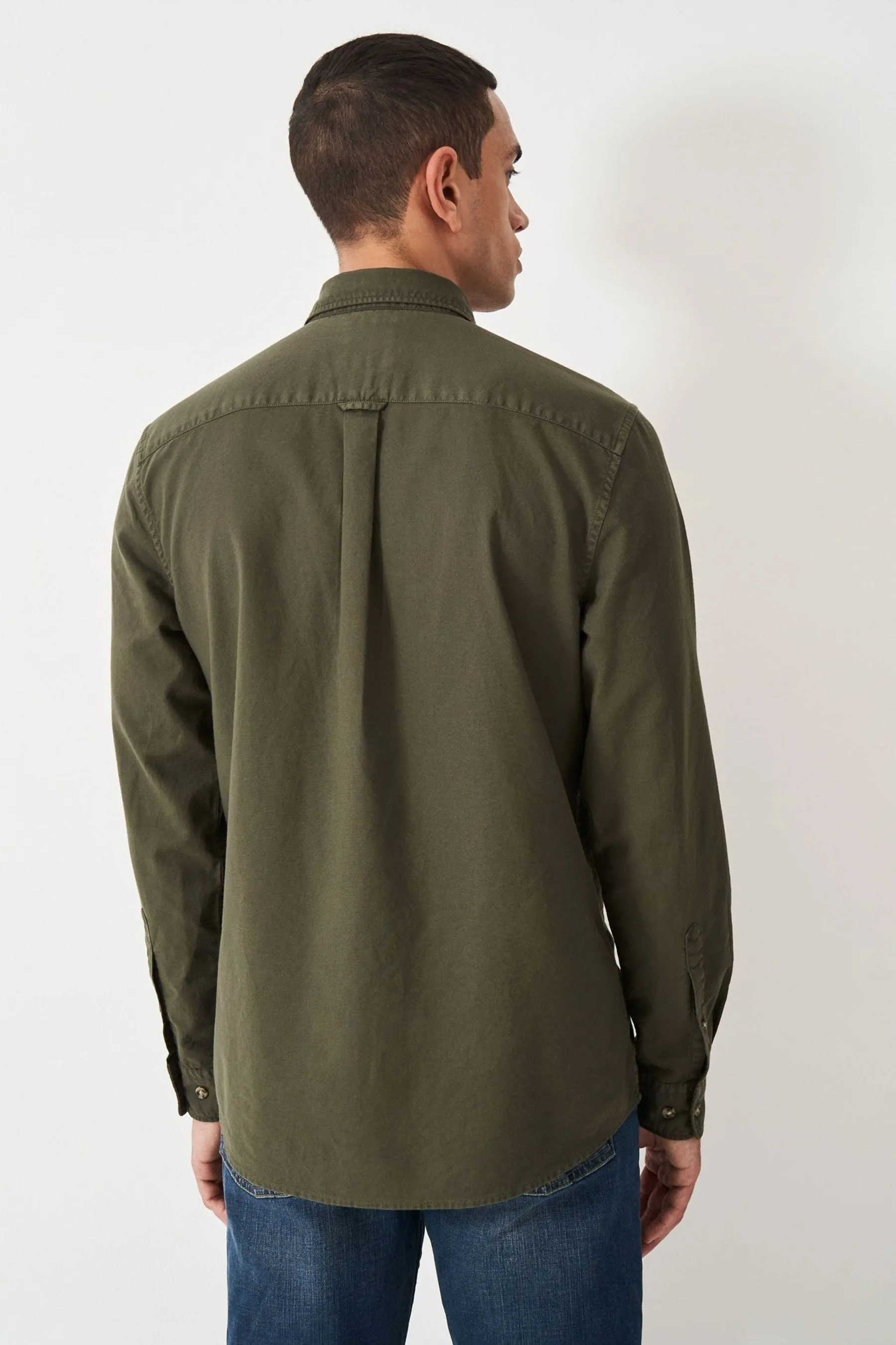 Crew Clothing - Camicia classica tinta Oxford capo