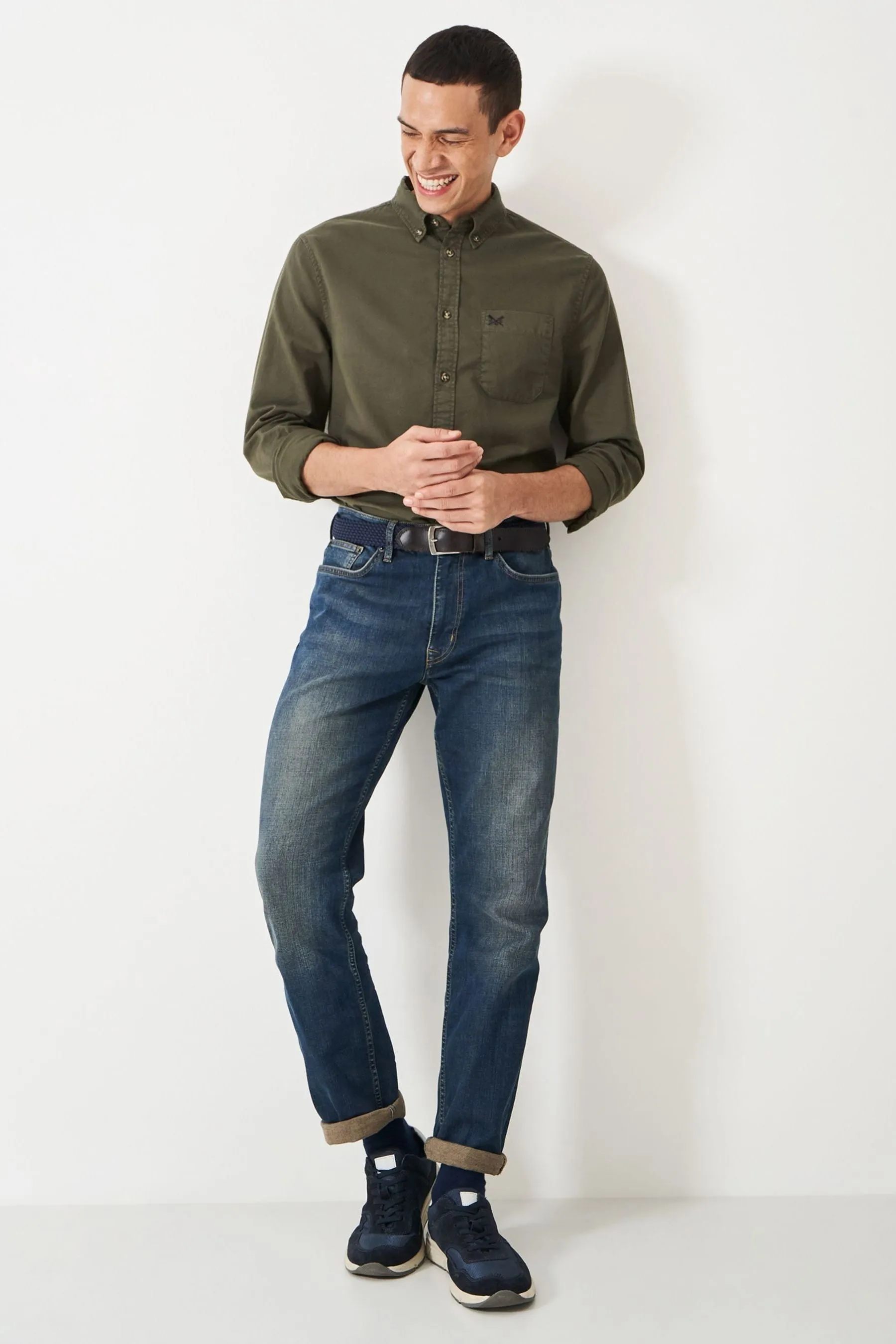Crew Clothing - Camicia classica tinta Oxford capo