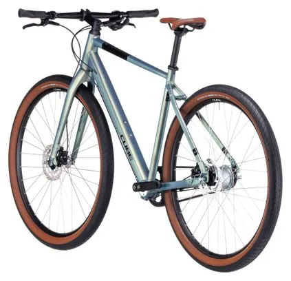 Cube Hyde Pro Fitness Bike Shimano Nexus 8S Belt 700 mm Metal Green 2023
