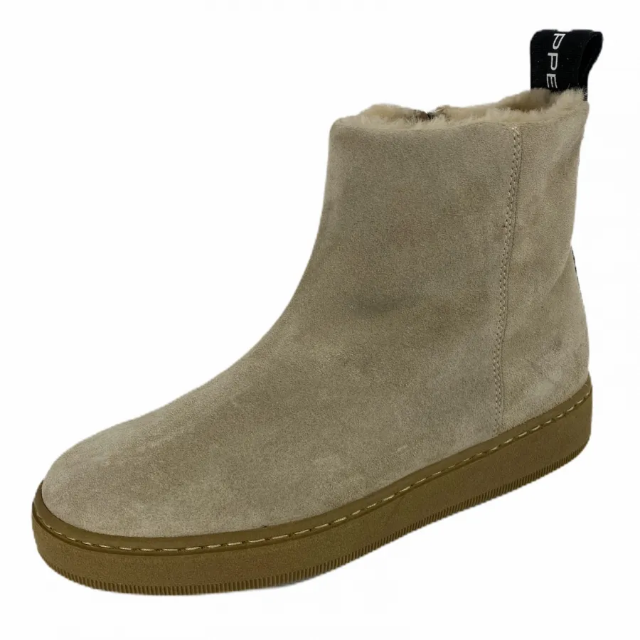 D26 stivaletto donna PHILIPPE MODEL sand suede/shearling lining boot women