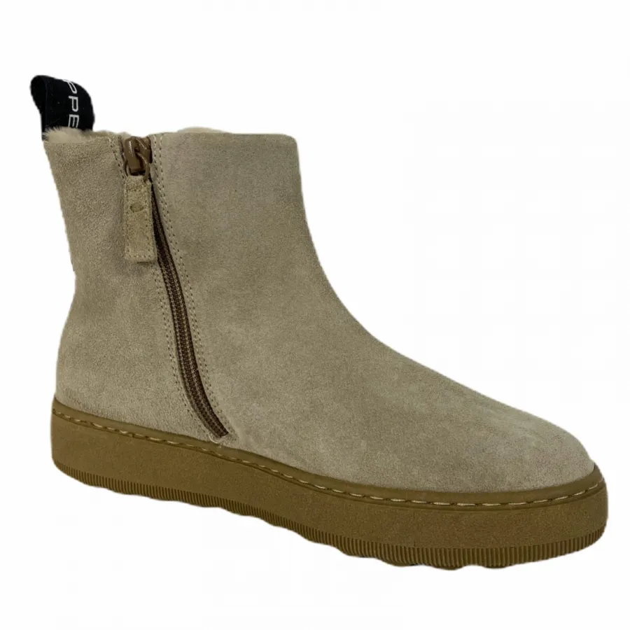 D26 stivaletto donna PHILIPPE MODEL sand suede/shearling lining boot women