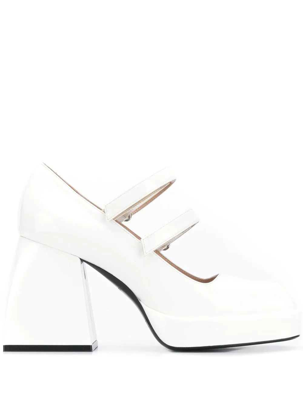 Decollete' Bulla con tacco largo in bianco- donna