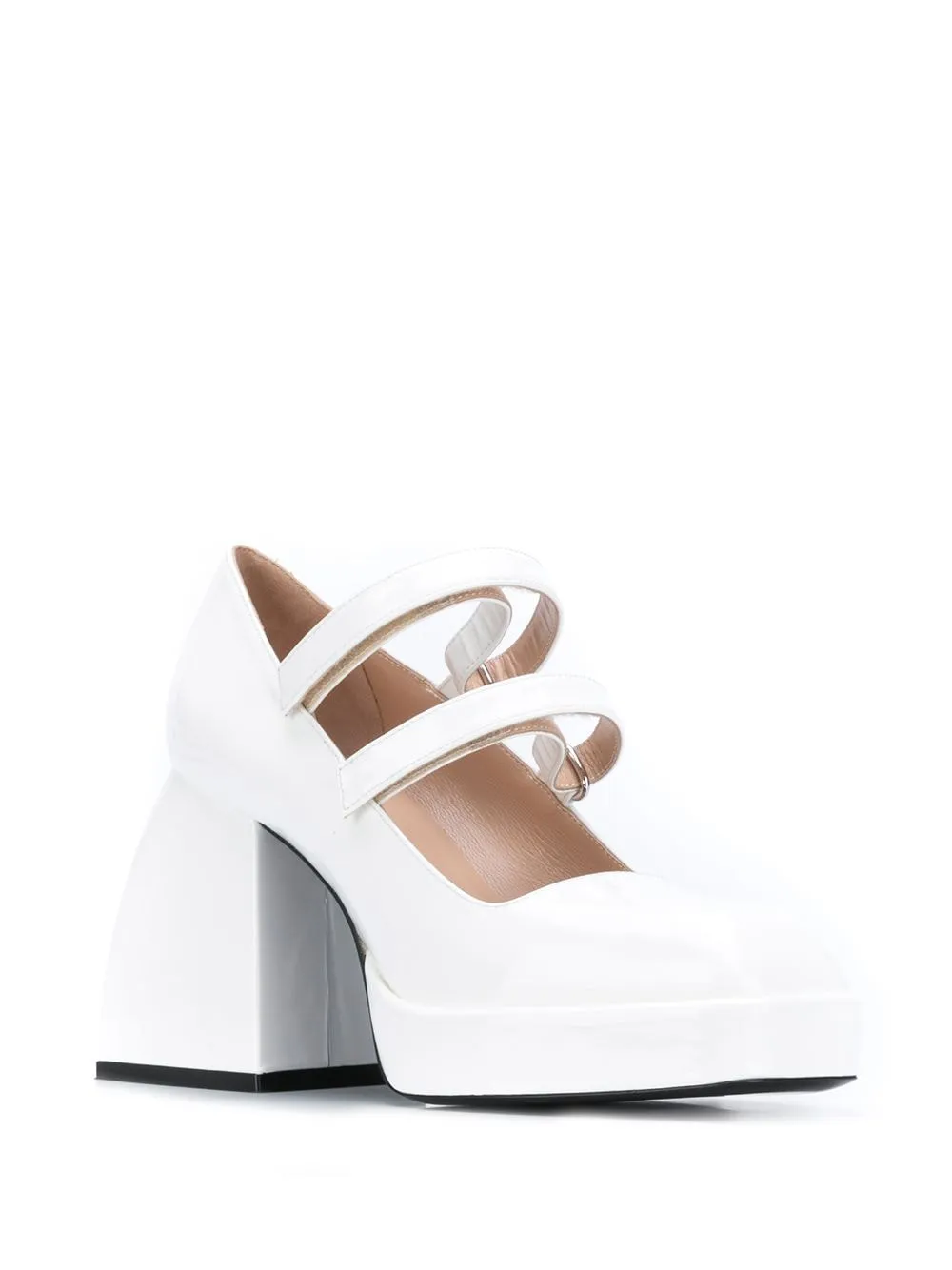 Decollete' Bulla con tacco largo in bianco- donna