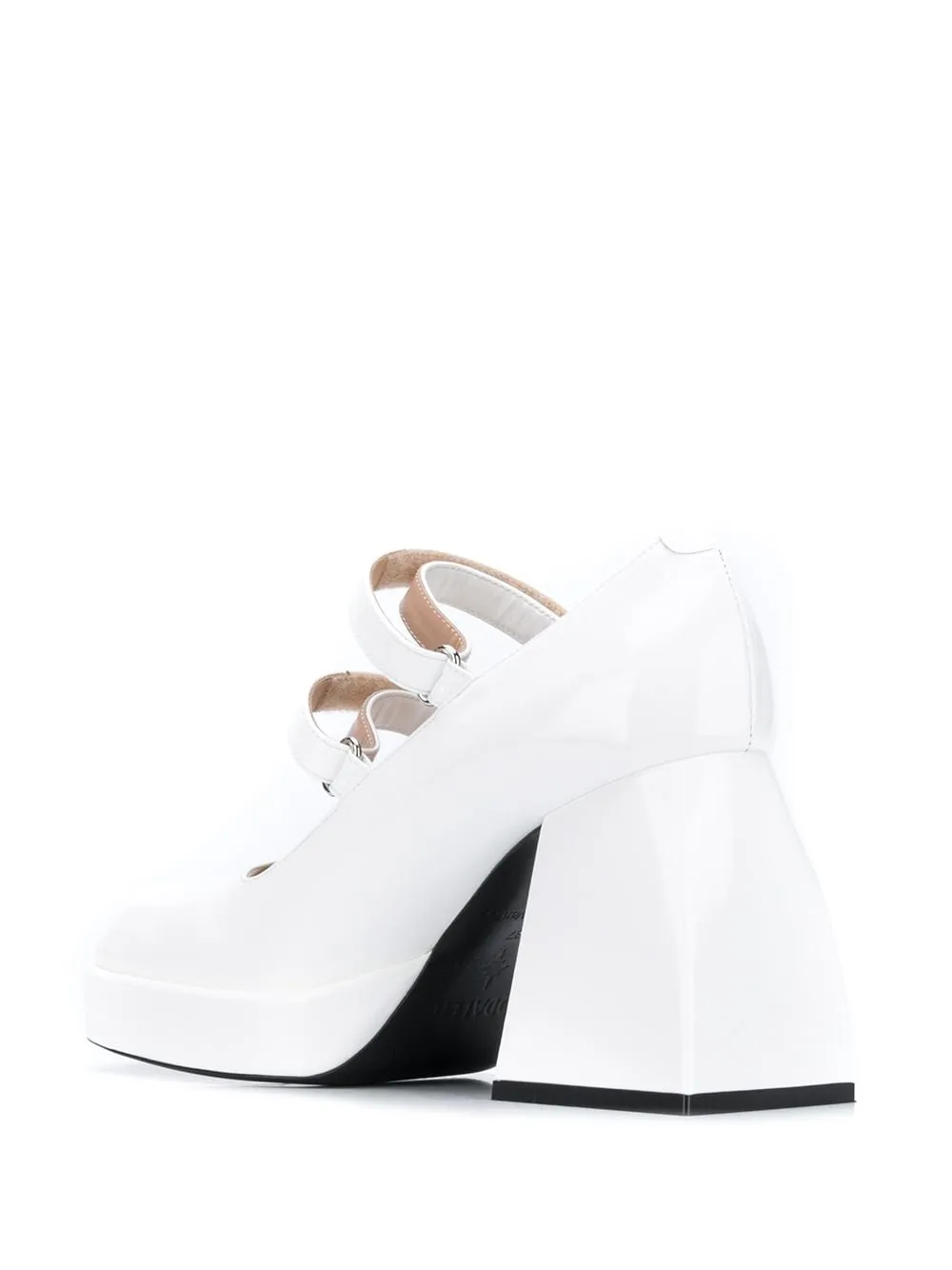 Decollete' Bulla con tacco largo in bianco- donna
