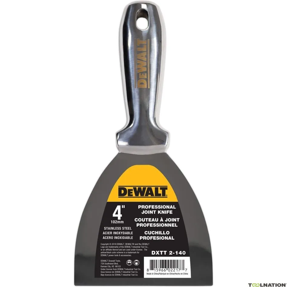 DeWalt Accessori 2-404 Coltello di riempimento in acciaio inox forgiato 102 mm