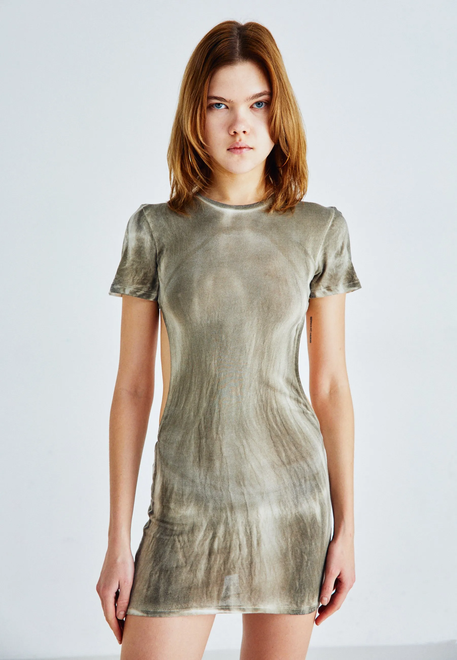 DIRTY WASH DRESS - Vestito di maglina
