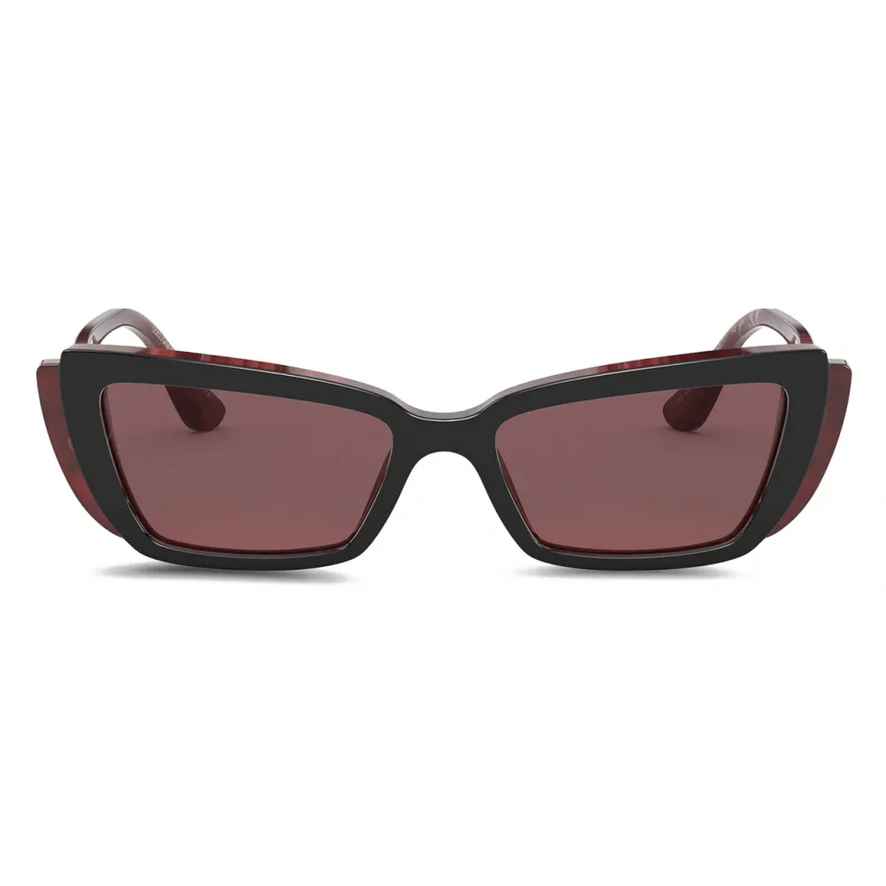 Dolce & Gabbana - Occhiale da Sole DG Monogram - Bordeaux - Dolce & Gabbana Eyewear