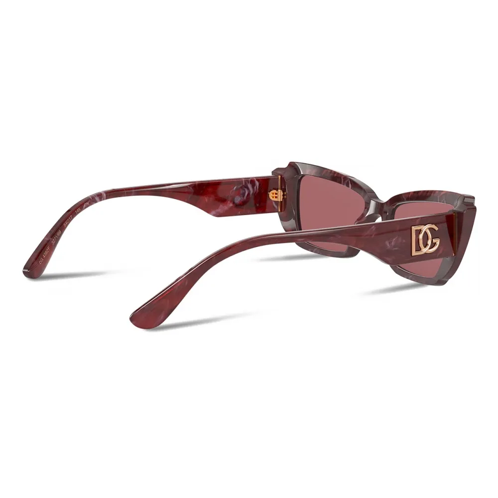 Dolce & Gabbana - Occhiale da Sole DG Monogram - Bordeaux - Dolce & Gabbana Eyewear