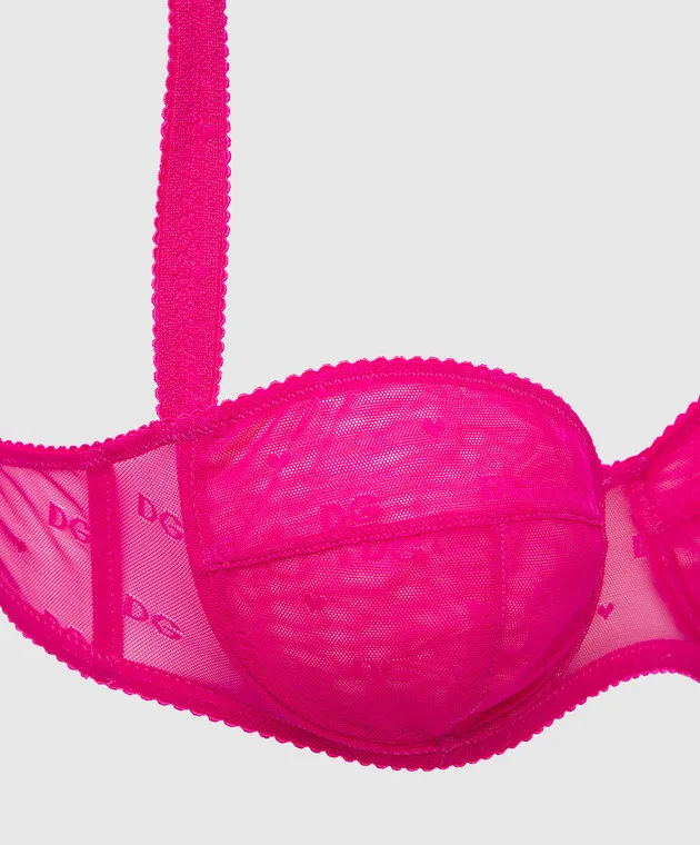 Dolce&Gabbana Corpetto in rete con fantasia logata O1B80TFLUAP