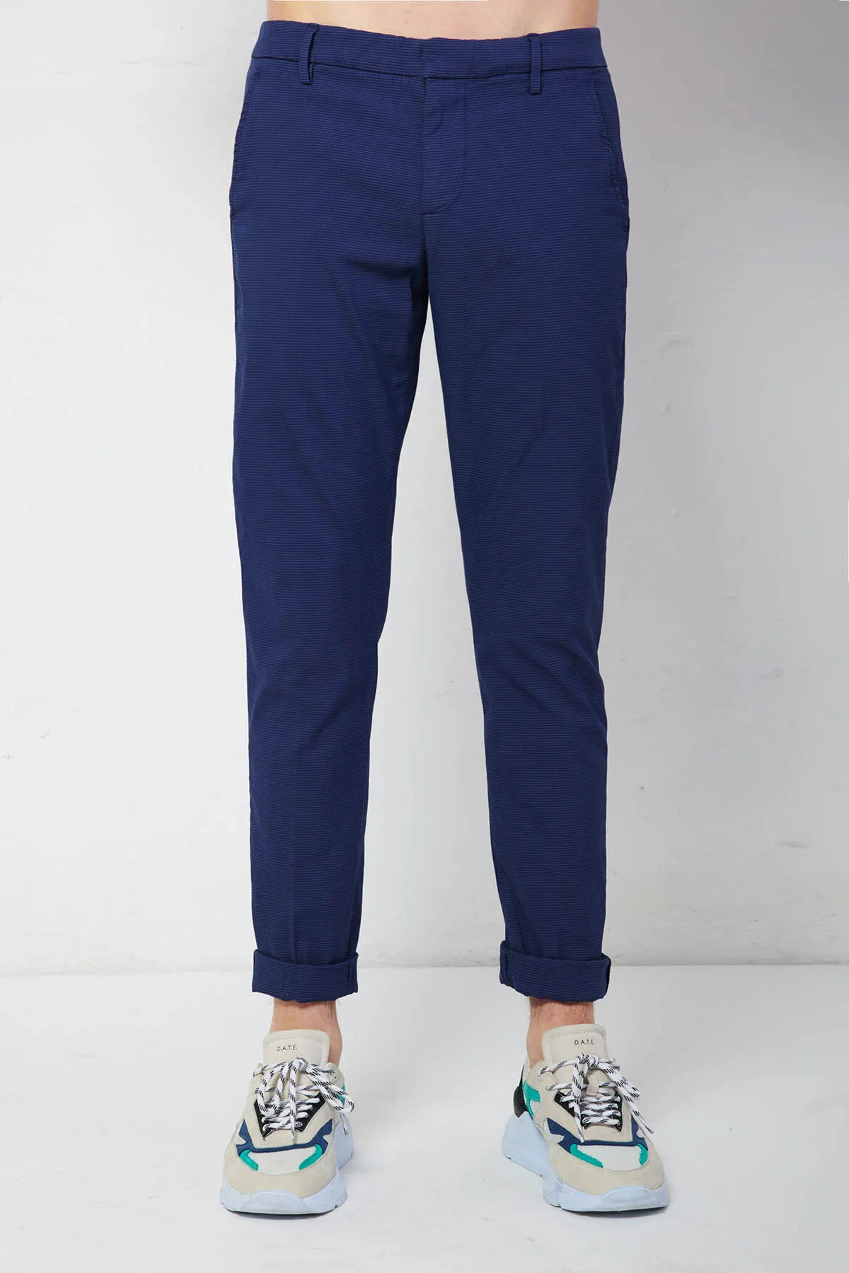 DONDUP Pantalone GAUBERT slim micro pied de poule