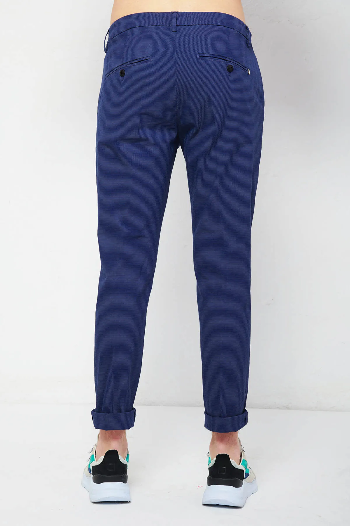 DONDUP Pantalone GAUBERT slim micro pied de poule