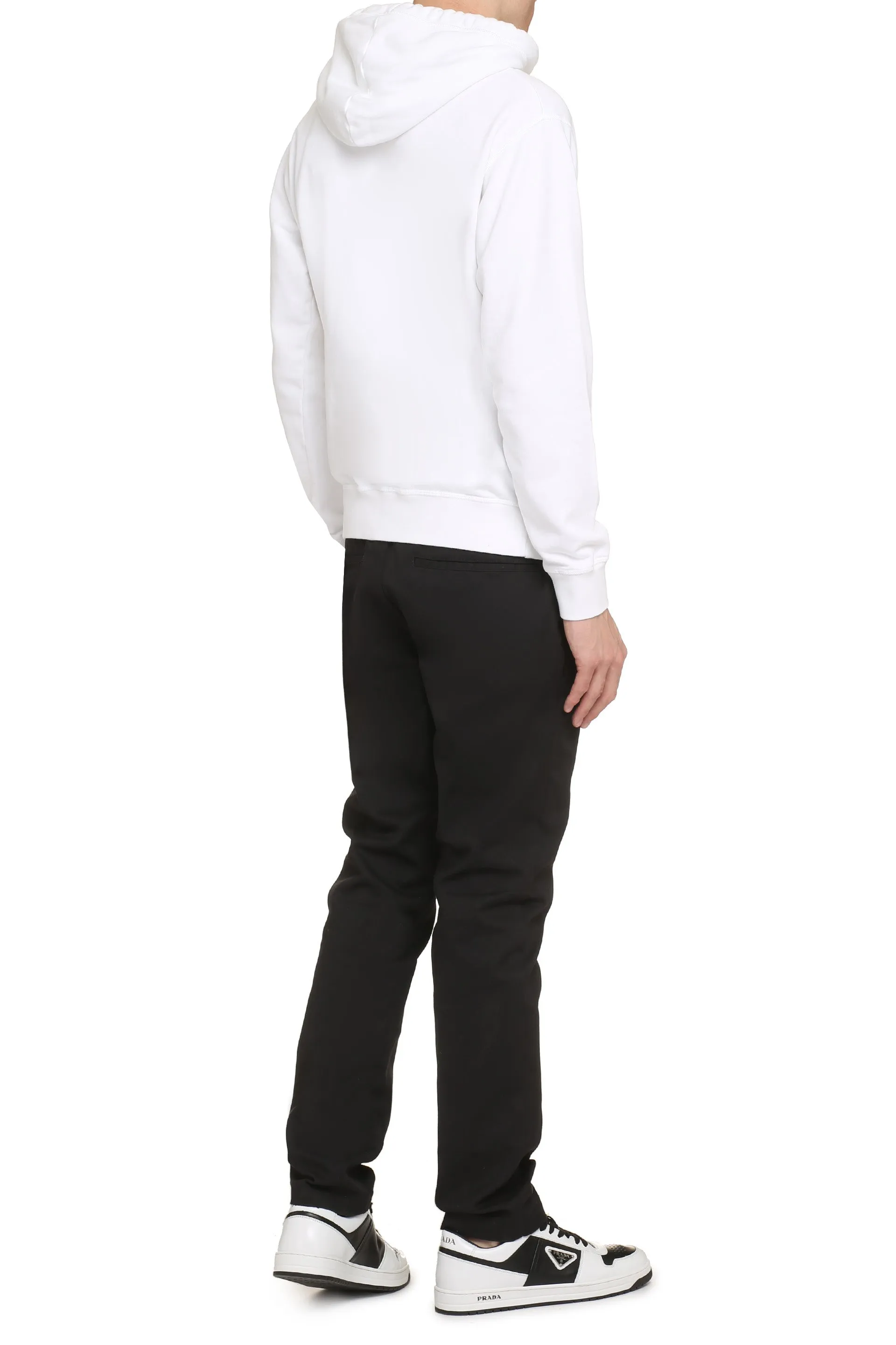 Dsquared2 Felpa in cotone con cappuccio