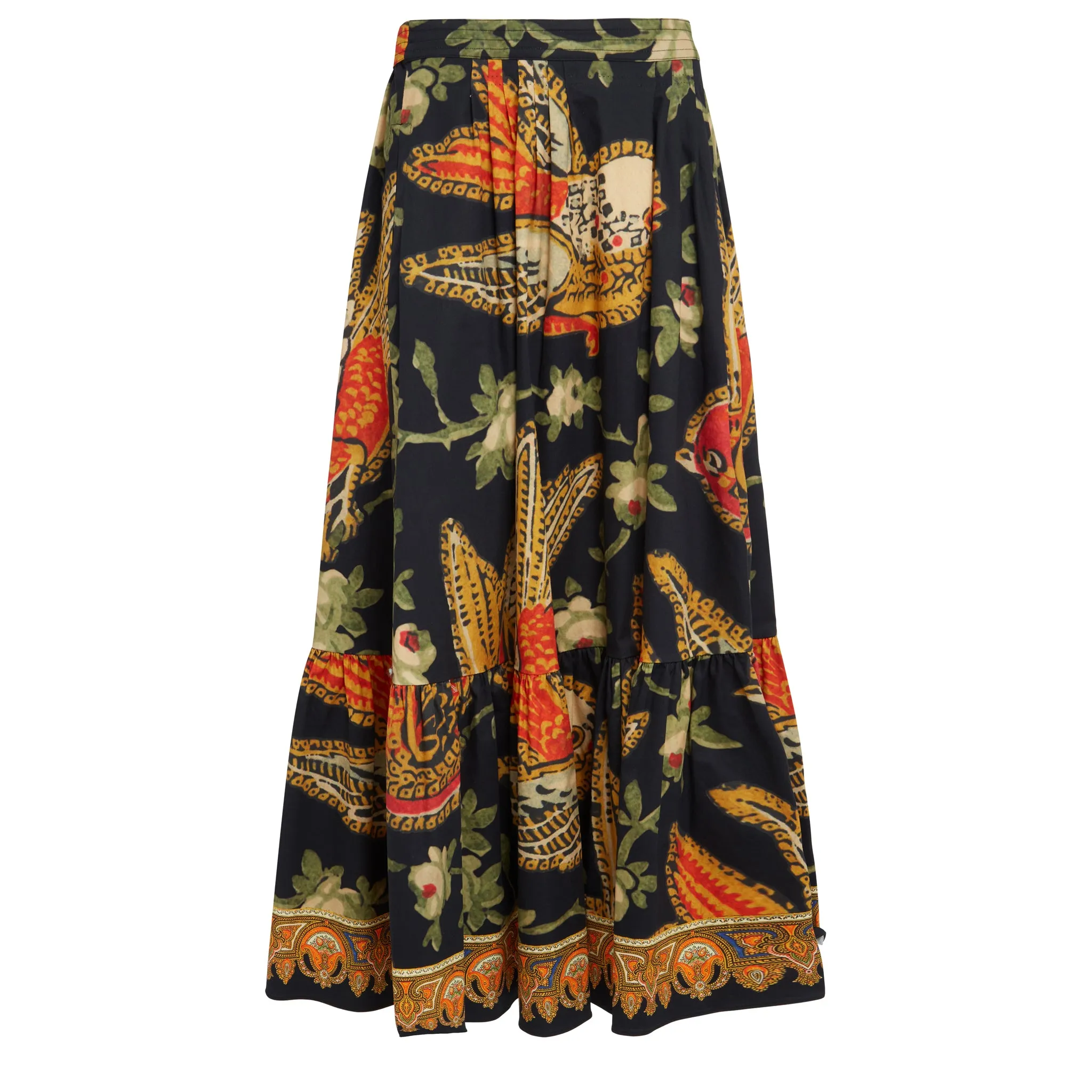 ETRO  Gonna lunga in cotone multicolor