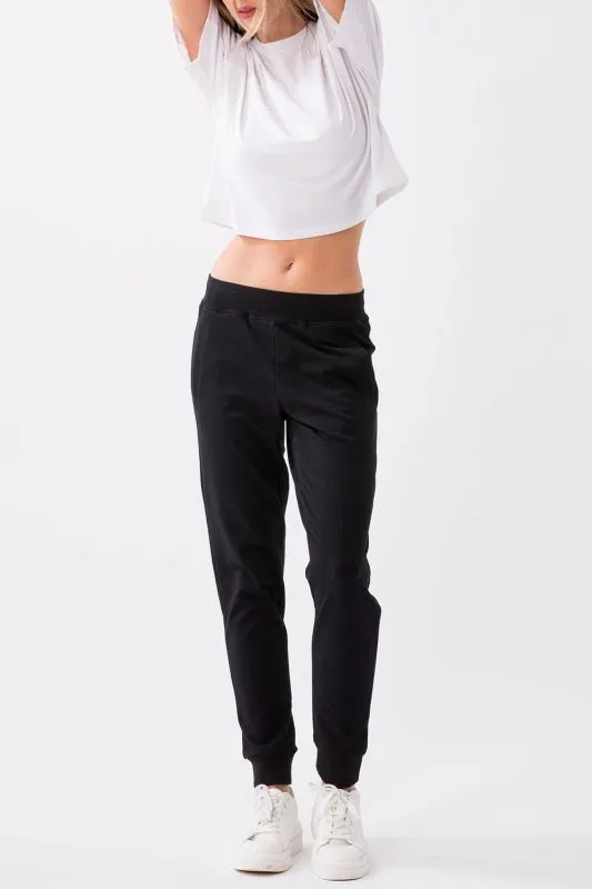EVERLAST URBAN SPORT PANTALONE DONNA IN FELPA ESTIVA STRETCH Black