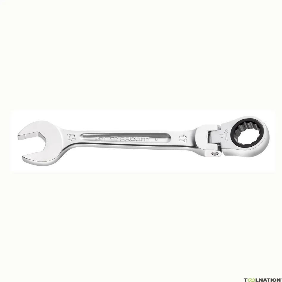 Facom 467BF.13 Chiave ad anello con inserto antiscivolo incernierato 13 mm misure metriche