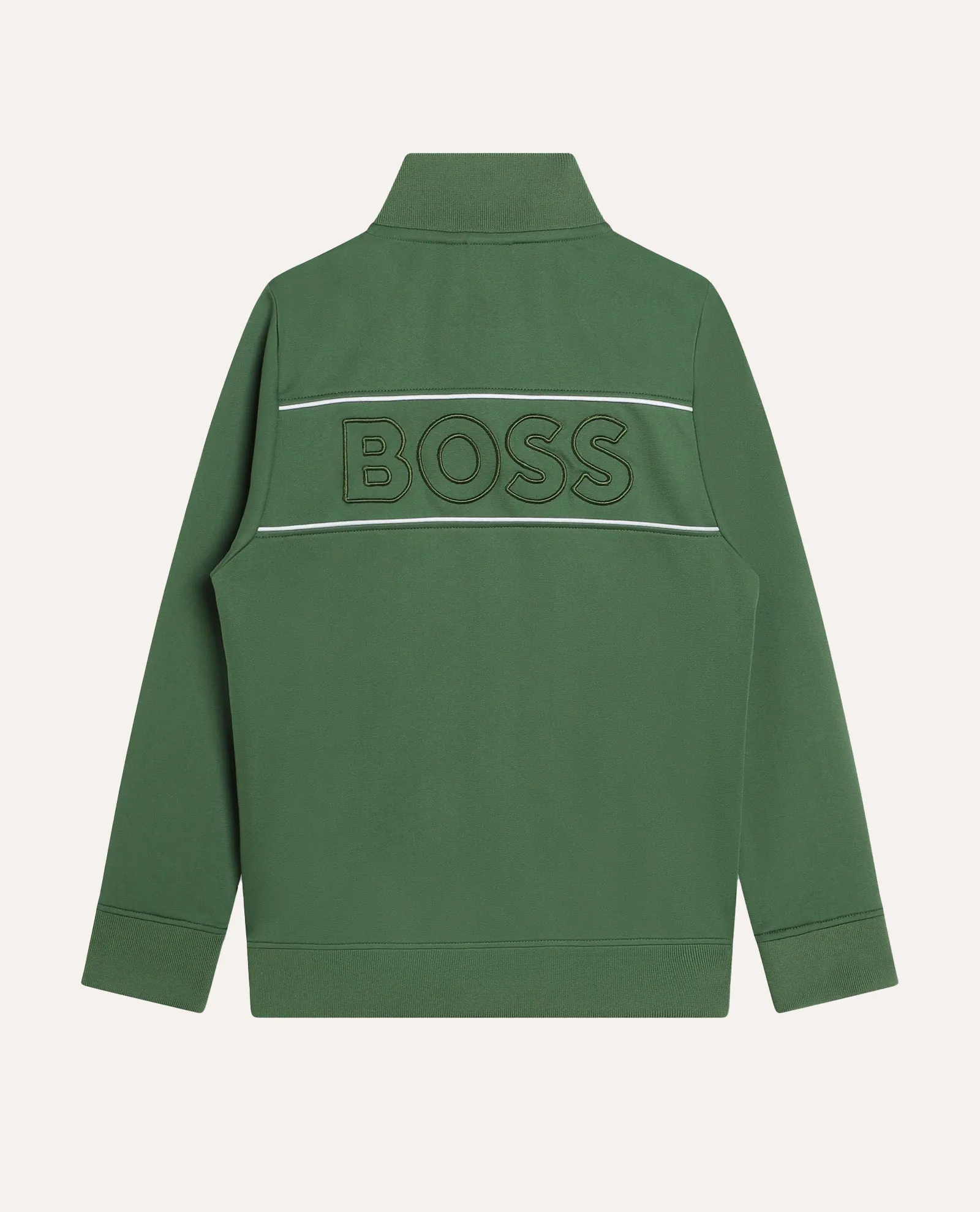 Felpa Boss per bambini con logo e fullzip